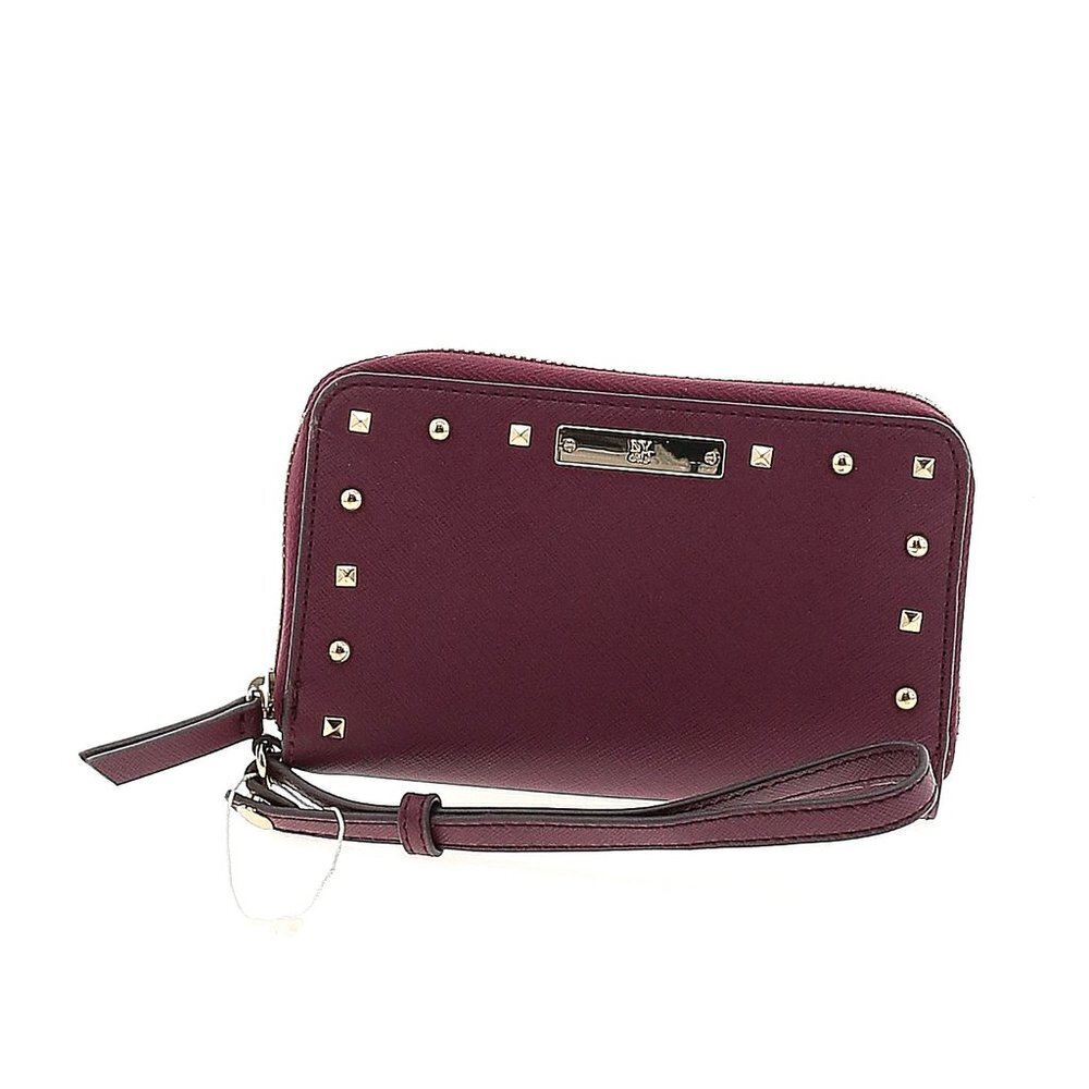 NWT New York & Co. Solid Maroon Purple Casual Cowboy‎ Wristlet